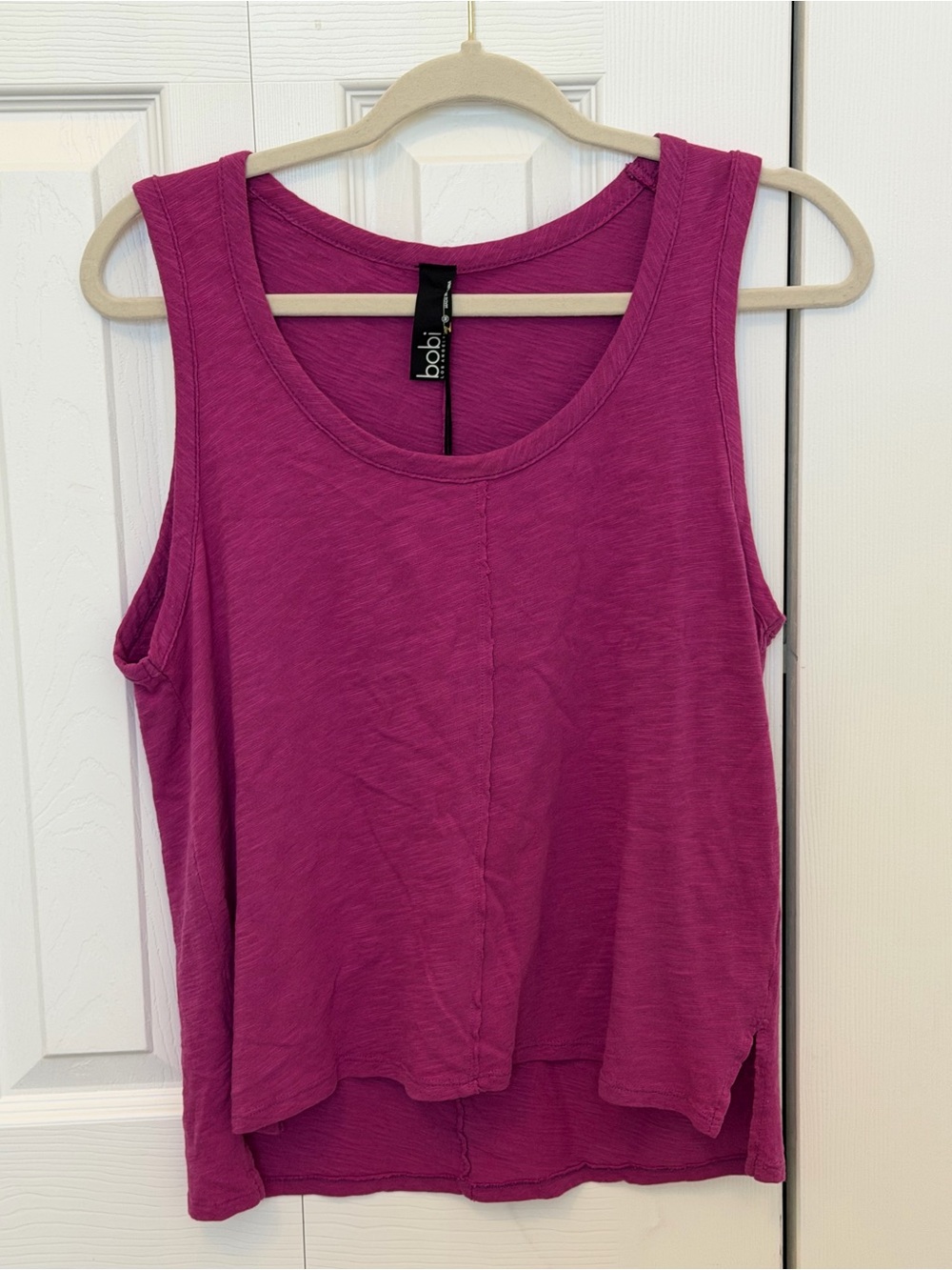 BOBI Los Angeles Tank Top Women’s M Petunia Pink High Low Hem NWT